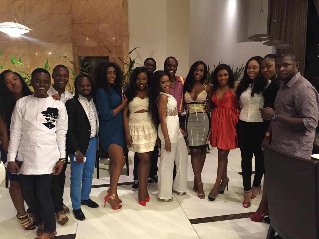 Linda Ikeji Family and Friends during her birthday celebration